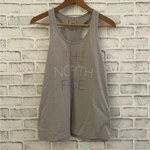Women’s The North Face gray racerback tank top Medium